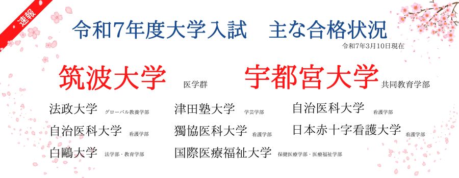 主な合格状況